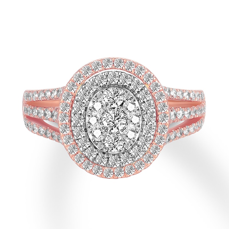 Diamond Engagement Ring 1 carat tw 14K Two-Tone Gold