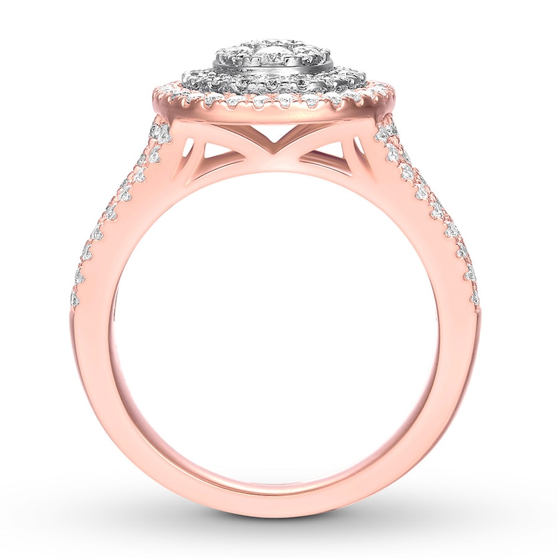 Diamond Engagement Ring 1 carat tw 14K Two-Tone Gold