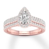 Thumbnail Image 0 of Diamond Engagement Ring 7/8 ct tw Pear-shaped 14K Rose Gold