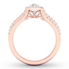 Thumbnail Image 1 of Diamond Engagement Ring 7/8 ct tw Pear-shaped 14K Rose Gold