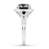 Thumbnail Image 2 of Black Diamond Engagement Ring 4-1/3 ct tw 14K White Gold