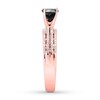 Thumbnail Image 3 of Black Diamond Engagement Ring 1-1/3 ct tw 14K Rose Gold