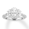 Thumbnail Image 0 of Diamond 3-Stone Ring 1-5/8 ct tw Oval-cut 14K White Gold
