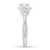 Thumbnail Image 2 of Diamond 3-Stone Ring 1-5/8 ct tw Oval-cut 14K White Gold