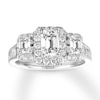 Thumbnail Image 0 of Diamond Engagement Ring 2 ct tw Emerald-cut 14K White Gold