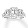 Thumbnail Image 1 of Diamond Engagement Ring 2 ct tw Emerald-cut 14K White Gold