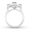 Thumbnail Image 2 of Diamond Engagement Ring 2 ct tw Emerald-cut 14K White Gold