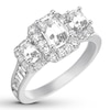 Thumbnail Image 3 of Diamond Engagement Ring 2 ct tw Emerald-cut 14K White Gold