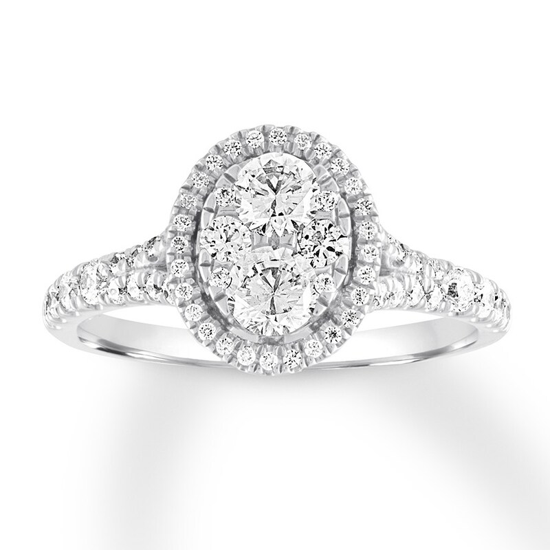 Diamond Engagement Ring 1 carat tw Round 14K White Gold