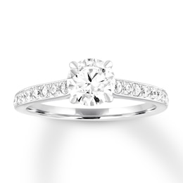 Diamond Engagement Ring 5/8 carat tw Round 14K White Gold