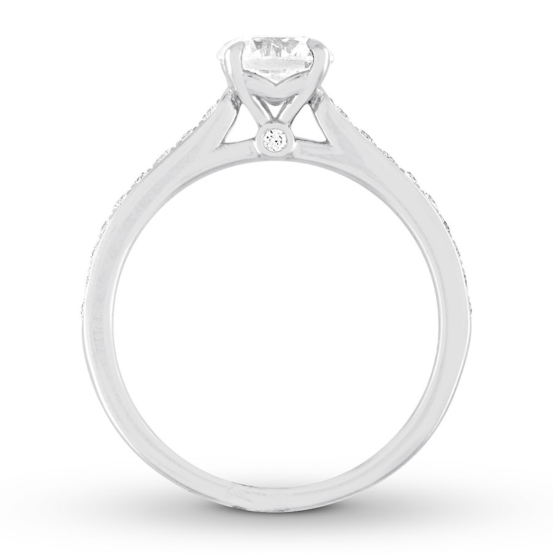 Main Image 2 of Diamond Engagement Ring 5/8 carat tw Round 14K White Gold