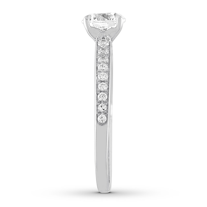 Main Image 3 of Diamond Engagement Ring 5/8 carat tw Round 14K White Gold