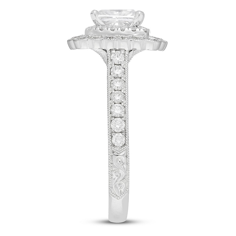 Neil Lane Engagement Ring 1 1/2 ct tw Radiant 14K White Gold