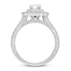 Thumbnail Image 2 of Neil Lane Engagement Ring 1 1/2 ct tw Radiant 14K White Gold