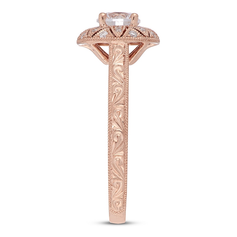 Main Image 2 of Neil Lane Engagement Ring 5/8 ct tw Round 14K Rose Gold