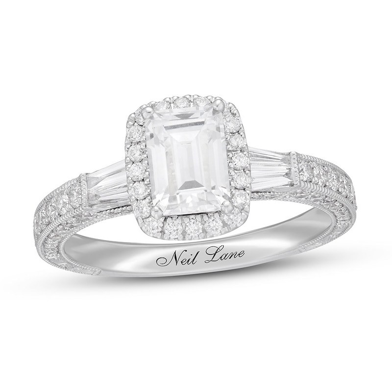 Neil Lane Engagement Ring 1 5/8 ct tw Emerald-cut 14K Gold