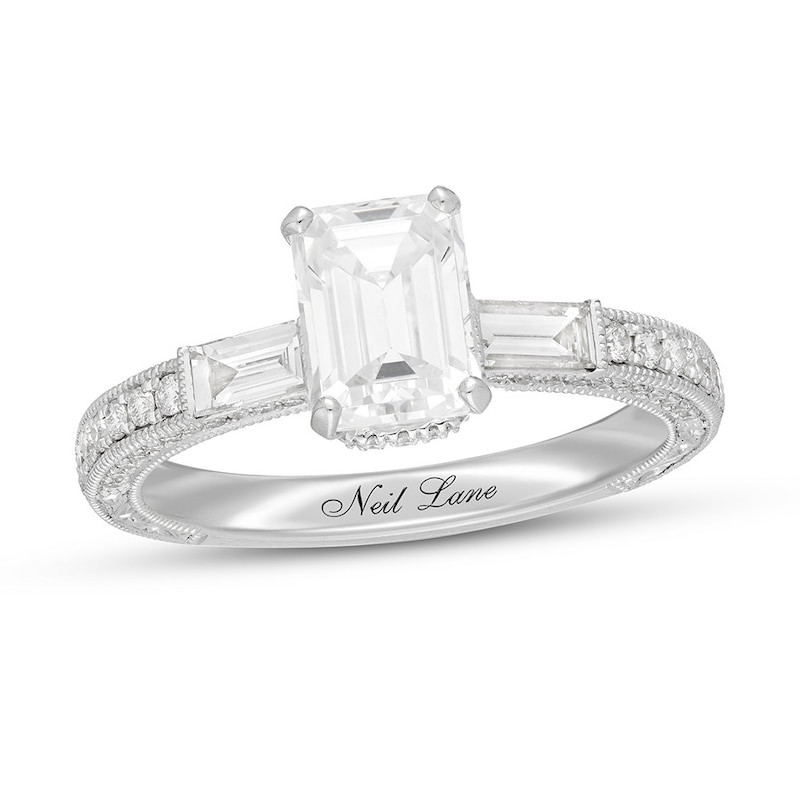 Neil Lane Engagement Ring 2 ct tw Emerald-cut 14K White Gold