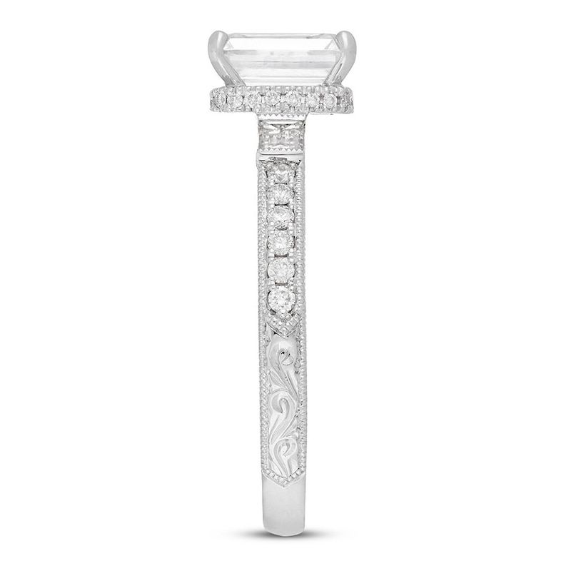 Main Image 2 of Neil Lane Engagement Ring 2 ct tw Emerald-cut 14K White Gold