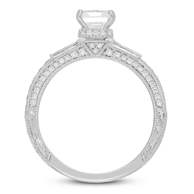 Main Image 3 of Neil Lane Engagement Ring 2 ct tw Emerald-cut 14K White Gold