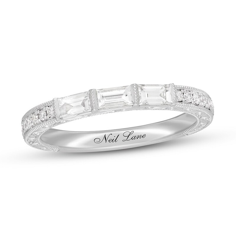 Neil Lane Anniversary Band 1/2 ct tw Round/Baguette 14K Gold