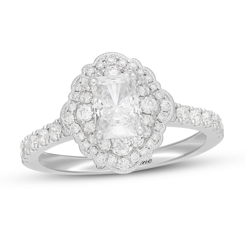 Neil Lane Engagement Ring 1 1/4 ct tw Radiant 14K White Gold