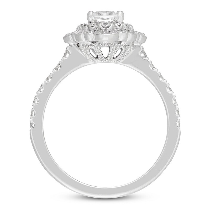 Neil Lane Engagement Ring 1 1/4 ct tw Radiant 14K White Gold