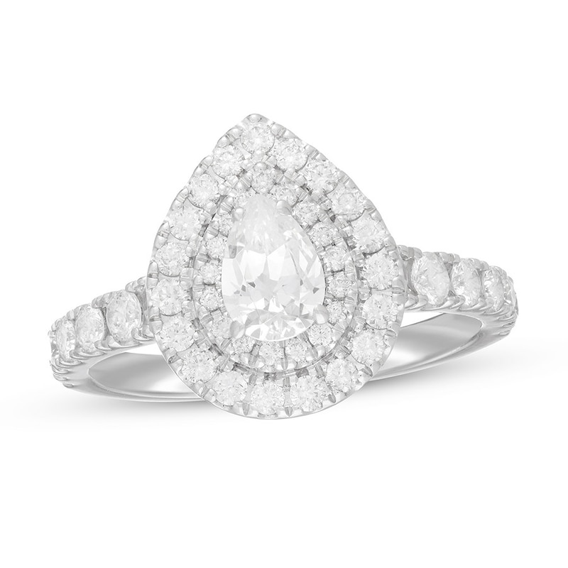 Main Image 1 of Neil Lane Engagement Ring 1 3/8 ct tw Pear 14K White Gold