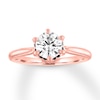 Thumbnail Image 0 of Diamond Engagement Ring 1 ct tw White & Black 14K Rose Gold