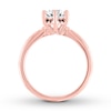 Thumbnail Image 1 of Diamond Engagement Ring 1 ct tw White & Black 14K Rose Gold