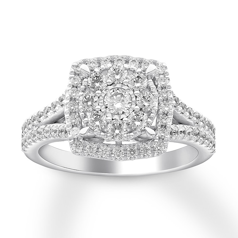 Main Image 1 of Diamond Engagement Ring 1 carat tw Round 14K White Gold