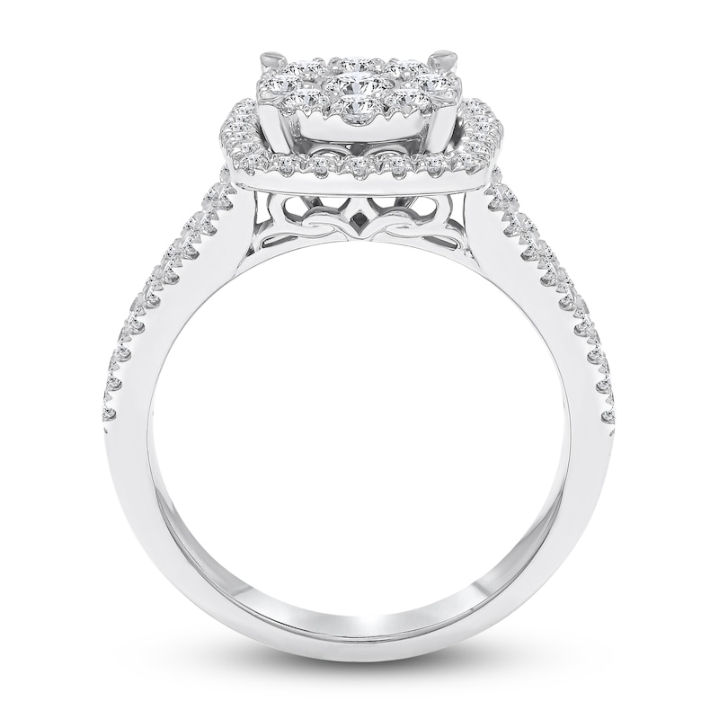 Main Image 3 of Diamond Engagement Ring 1 carat tw Round 14K White Gold