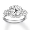 Thumbnail Image 0 of Diamond Engagement Ring 1-1/8 ct tw Round 14K White Gold