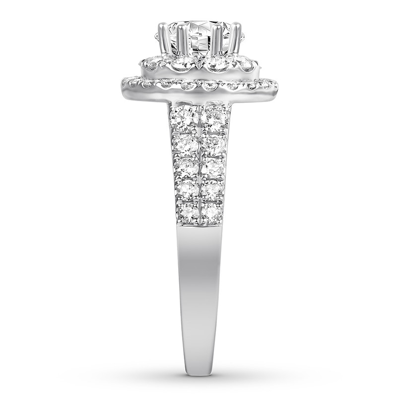 Diamond Engagement Ring 1-3/4 ct tw Round 14K White Gold