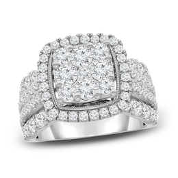 Diamond Engagement Ring 3 carat tw Round 14K White Gold