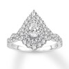 Diamond Engagement Ring 1 ct tw Pear-shaped 14K White Gold