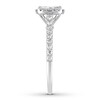 Thumbnail Image 2 of Diamond Engagement Ring 1 ct tw Princess/Round 14K White Gold