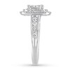 Thumbnail Image 3 of Diamond Engagement Ring 1-1/2 ct tw Princess/Round 14K Gold