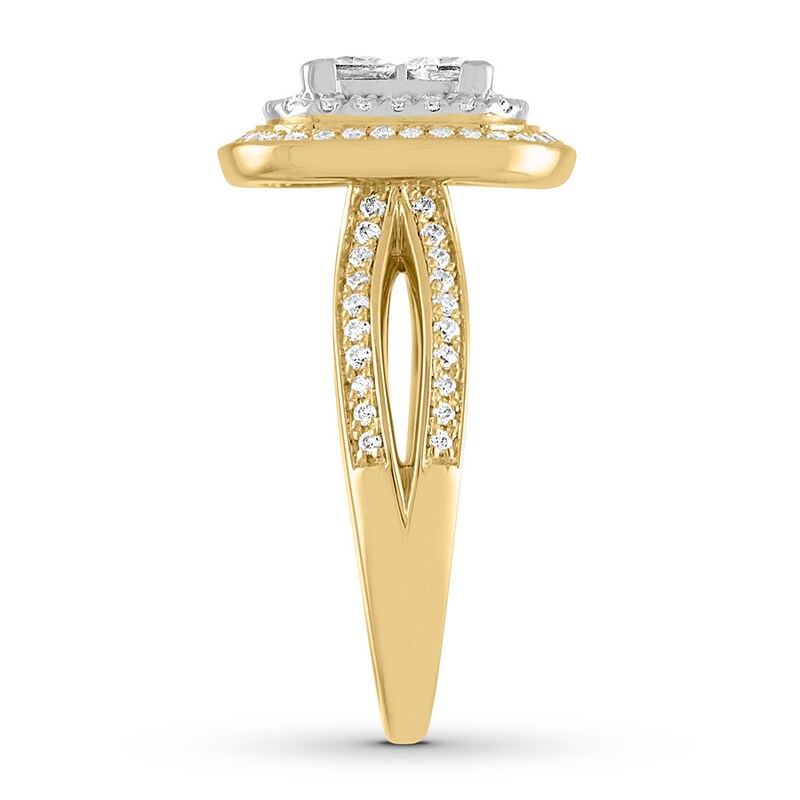 Diamond Engagement Ring 1 1/2 ct tw 14K Yellow Gold