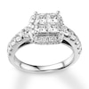 Thumbnail Image 0 of Diamond Engagement Ring 2 ct tw Princess-cut 14K White Gold