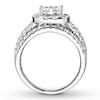 Thumbnail Image 1 of Diamond Engagement Ring 2-1/2 ct tw Princess/Round 14K Gold