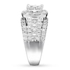 Thumbnail Image 2 of Diamond Engagement Ring 2-1/2 ct tw Princess/Round 14K Gold