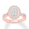 Thumbnail Image 0 of Diamond Engagement Ring 7/8 carat tw Round 14K Rose Gold