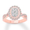 Thumbnail Image 0 of Diamond Engagement Ring 7/8 carat tw Round 14K Rose Gold
