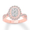 Thumbnail Image 0 of Diamond Engagement Ring 7/8 carat tw Round 14K Rose Gold