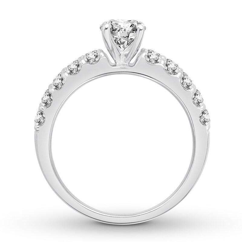 Diamond Engagement Ring 1-1/2 Carats tw 14K White Gold