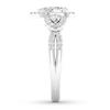 Thumbnail Image 2 of Diamond Engagement Ring 7/8 ct tw Pear-shaped/Round 14K White Gold