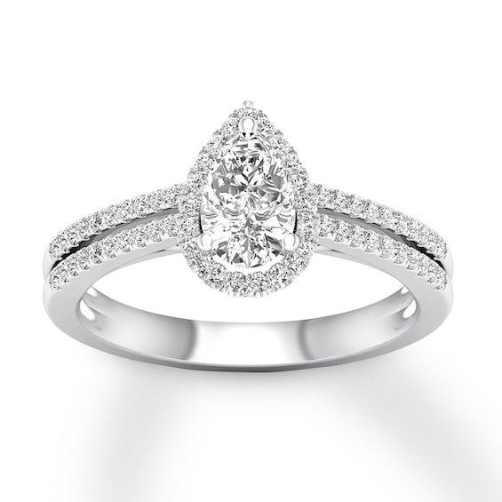 Diamond Engagement Ring 3/4 ct tw Pear-shaped 14K White Gold | Jared