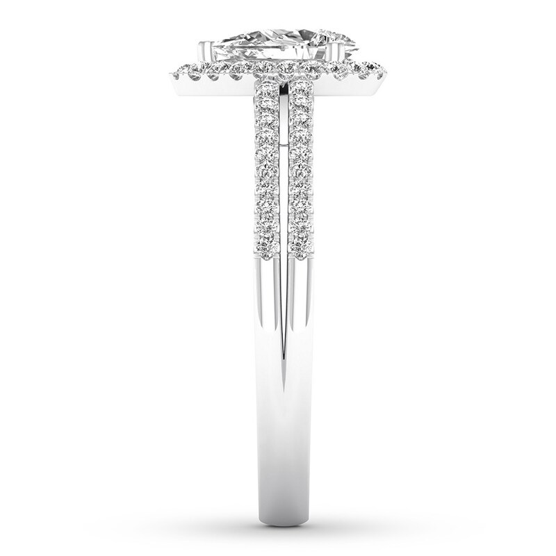 Main Image 3 of Diamond Engagement Ring 3/4 ct tw Pear-shaped 14K White Gold
