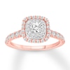 Thumbnail Image 0 of Diamond Engagement Ring 7/8 carat tw Round 14K Rose Gold