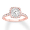 Thumbnail Image 1 of Diamond Engagement Ring 7/8 carat tw Round 14K Rose Gold